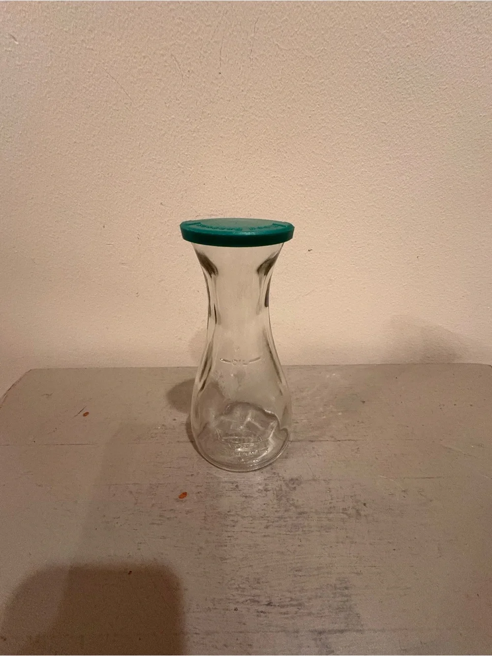 VTG Good Seasons Glass Salad Dressing Cruet With Green lid